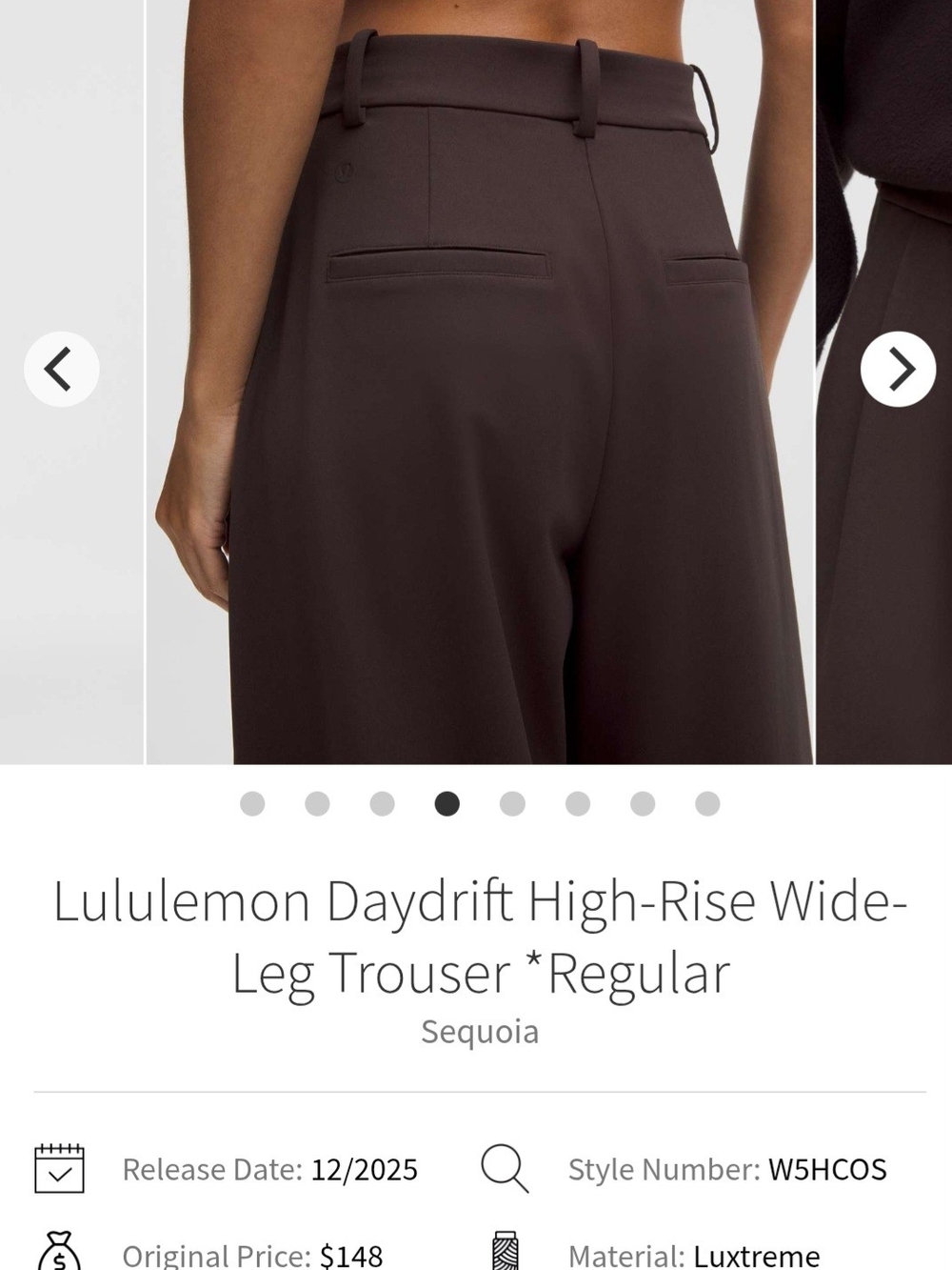 Lululemon NWT Daydrift Trousers - Picture 4 of 5
